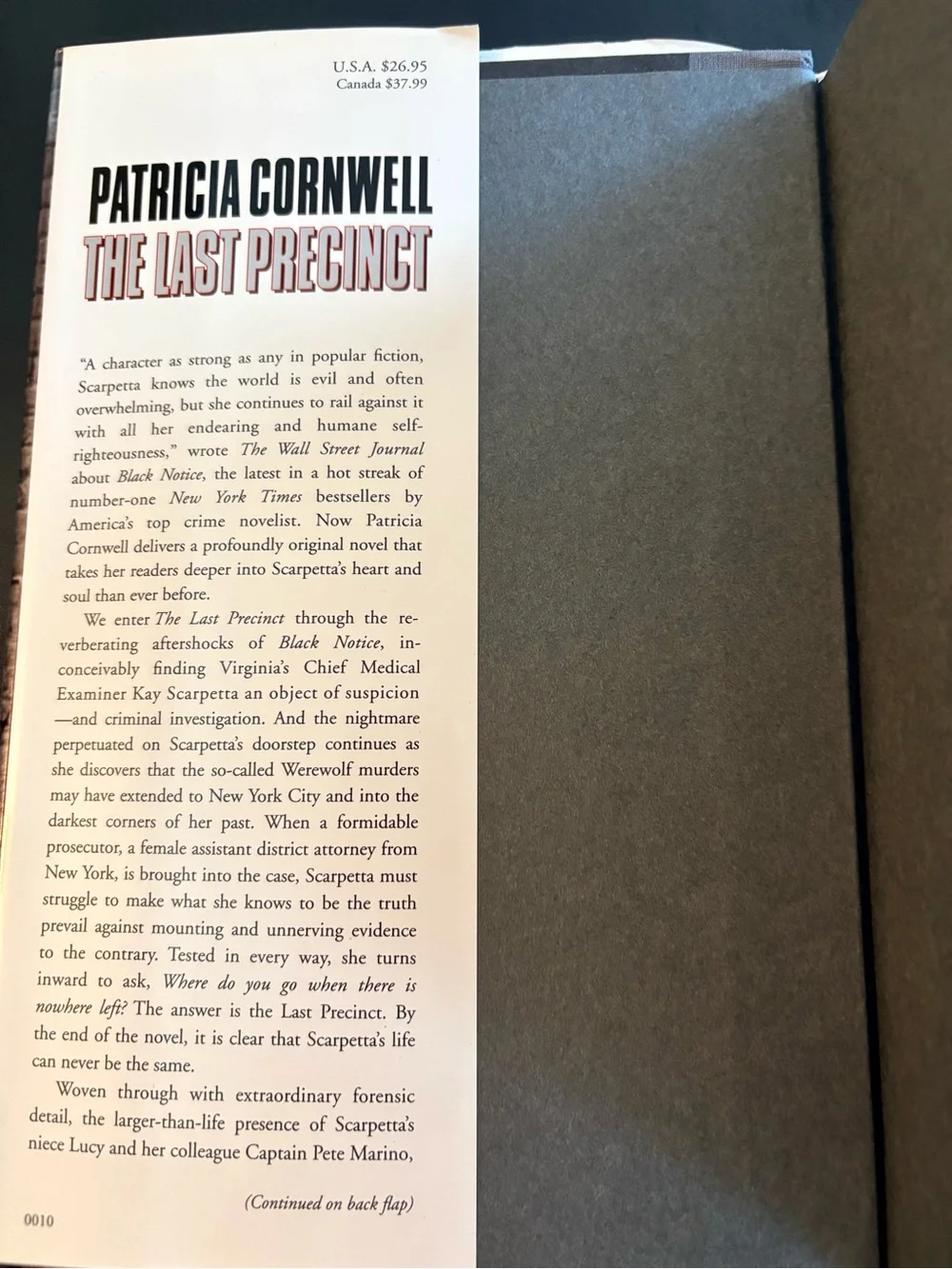 Patricia Cornwell The Last Precinct Hardcover- Book 11 of 29 Kay Scarpetta - Picture 3 of 7